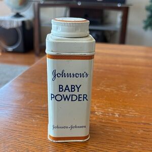 Vintage and Baby Powder Tin - Classic White Great Condition